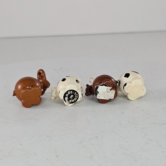 Miniature Brazilian Marble Animal Figurines Set Of 4 Ram Goat Cow Design - Picture 4 of 8